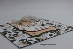 Einsteckkarte Magnoliengruss